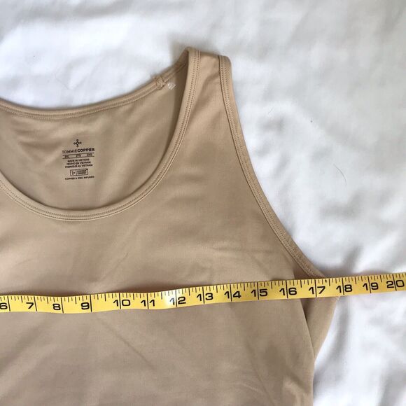TOMMIE COPPER Tank Womens 2XL XXL Nude Beige Lower Back Support Tank Top NWOT - Picture 9 of 12
